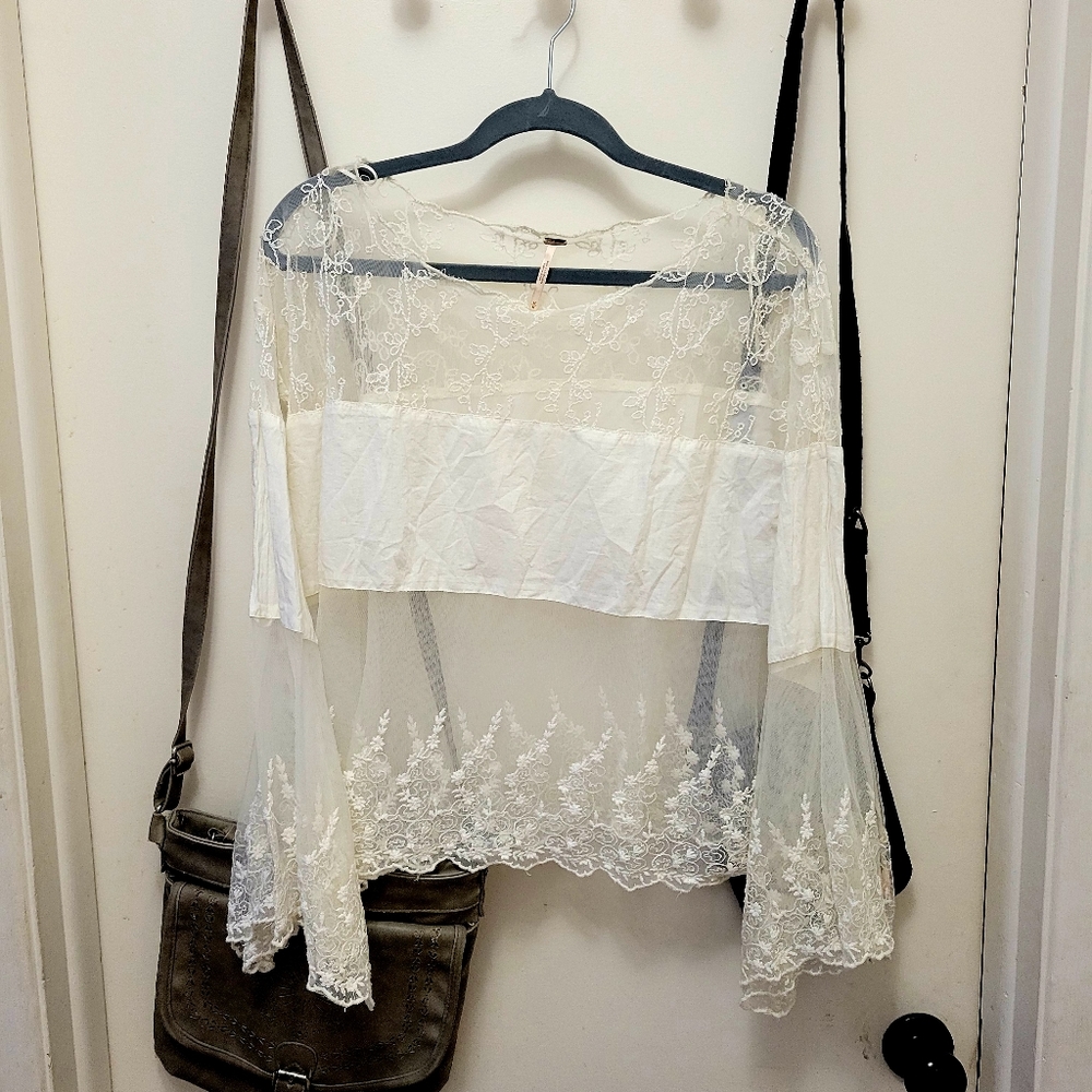 Free People Sheer Blouse